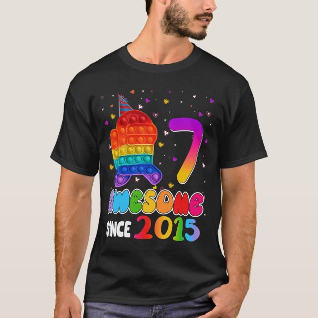 7 Fantastisk sedan 2015 T Shirt (Framsida)