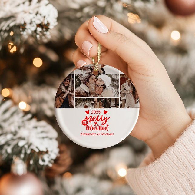 7 Foto Minimalistisk Glad och Gift  Julgransprydnad Keramik (Skapare uppladdad)