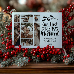 7 Foto Minimalistisk Vår Första Jul Som Gifta Julkort