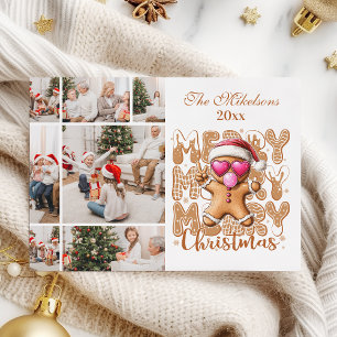 7 Foto Söt pepparkaka jul Julkort