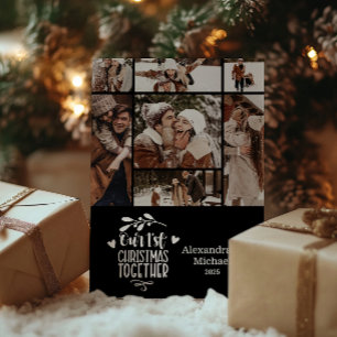 7 Fotominimalistisk första jul tillsammans Julkort