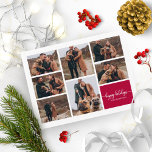 7 Foton Glad helg Modern Collage jul Vykort<br><div class="desc">7 Foton Glad helg Modern Collage julvykort</div>