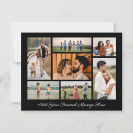 7 Fotos Kollage Lägg till eget gratulationskort Kort