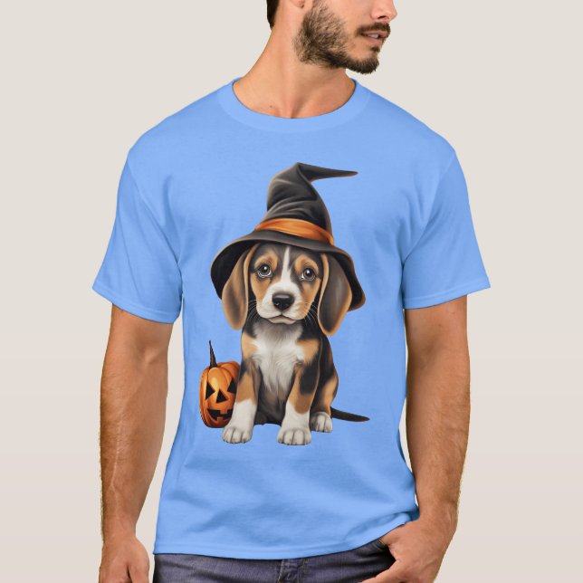 7 Halloween Beagle-gåva T Shirt (Framsida)