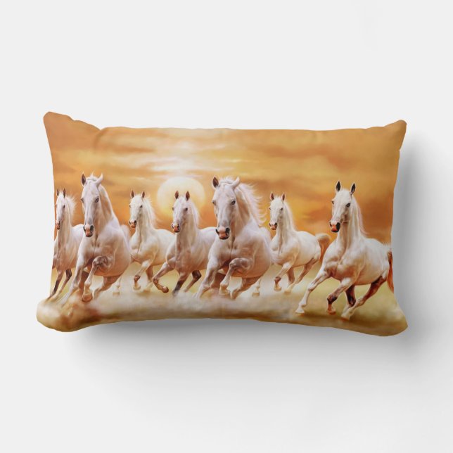 7 HORSE PILLOW LUMBARKUDDE (Framsida)