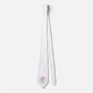 7 Huvud-Chakras i en cirkel Slips