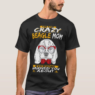 7 Jag Är Den Galna Beagle-Mamman T Shirt