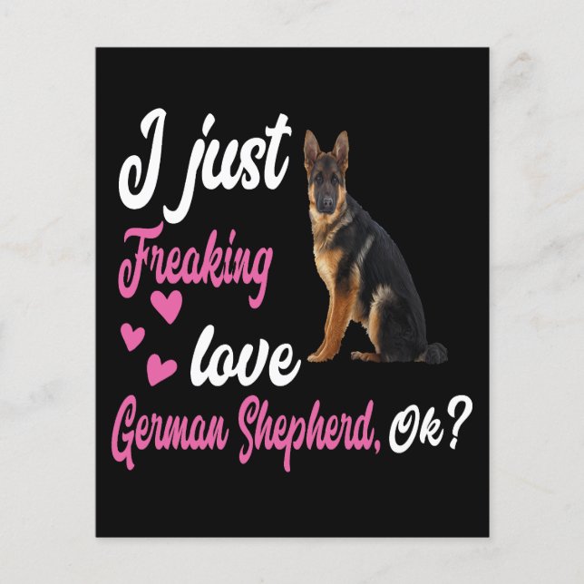 7 Jag bara Freaking Kärlek German Shepherd OK (Framsida)