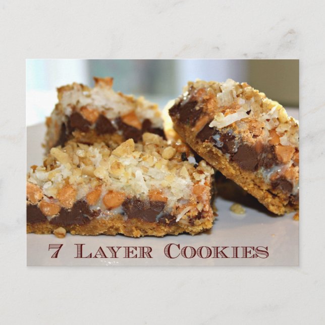 7 Lagrar-cookies-receptkort Vykort (Framsida)