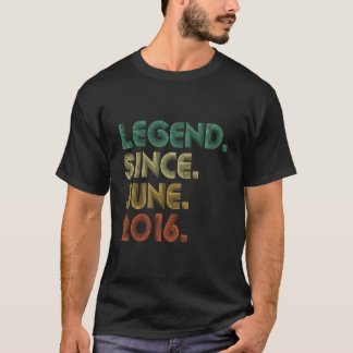 7 Legend Since June 2016 7Th T Shirt