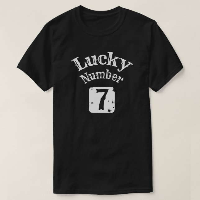 7 - Lucky Number 7 Tur T Shirt (Design framsida)