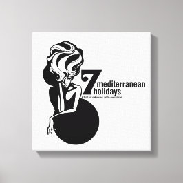 7 mediterranean holidays canvastryck