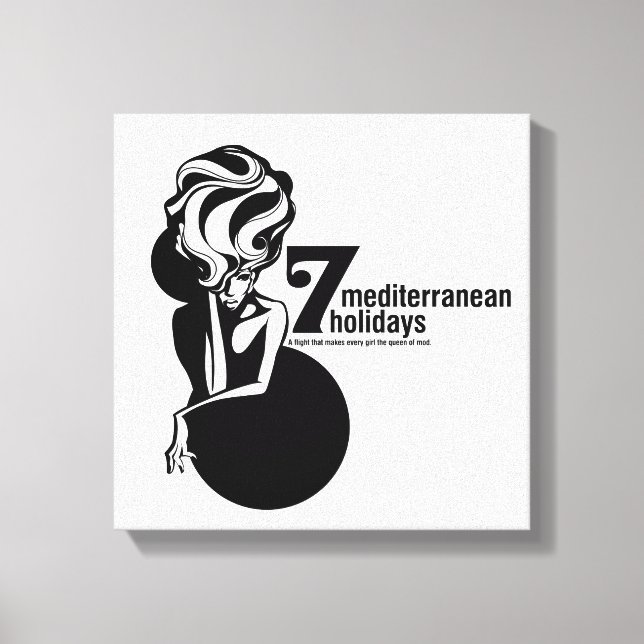 7 mediterranean holidays canvastryck (Framsida)