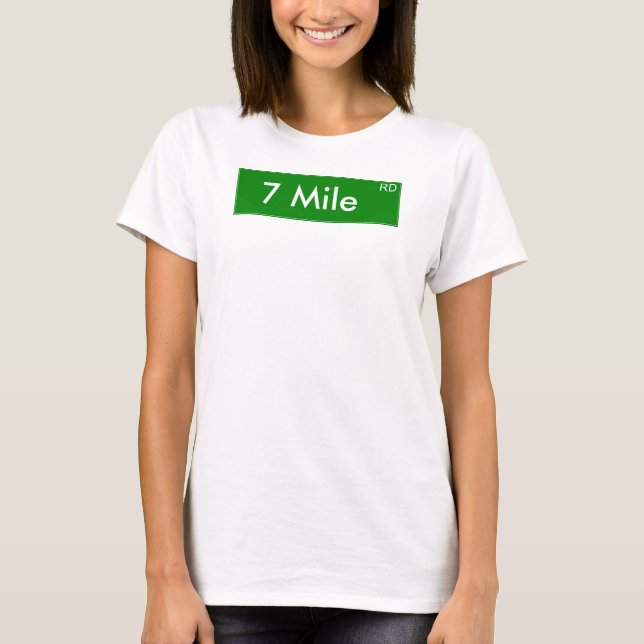 7 Mile skjorta Tee Shirt (Framsida)
