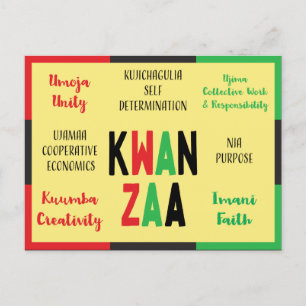 7 Modern Kwanzaa-Helgdag Helg Vykort