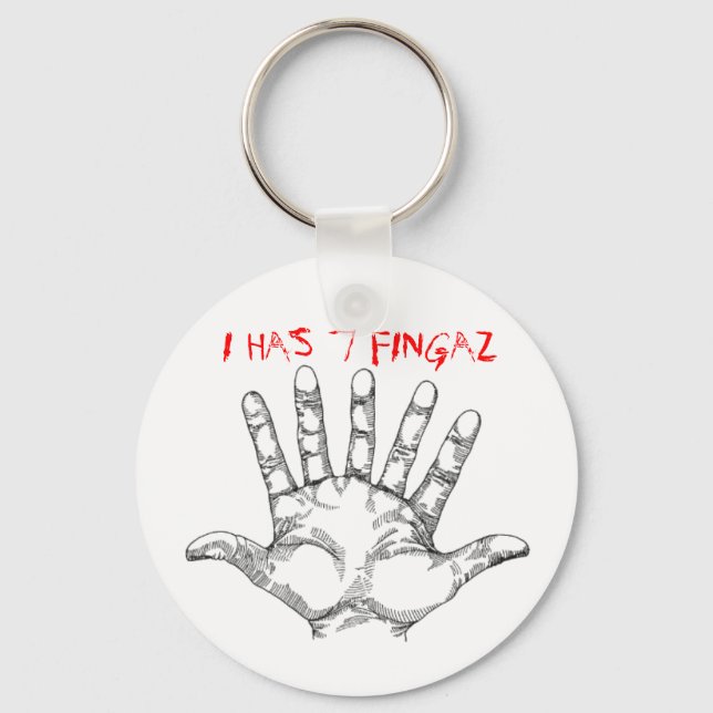 7_nagED_hand, I 7 FINGAZ Nyckelring (Framsida)
