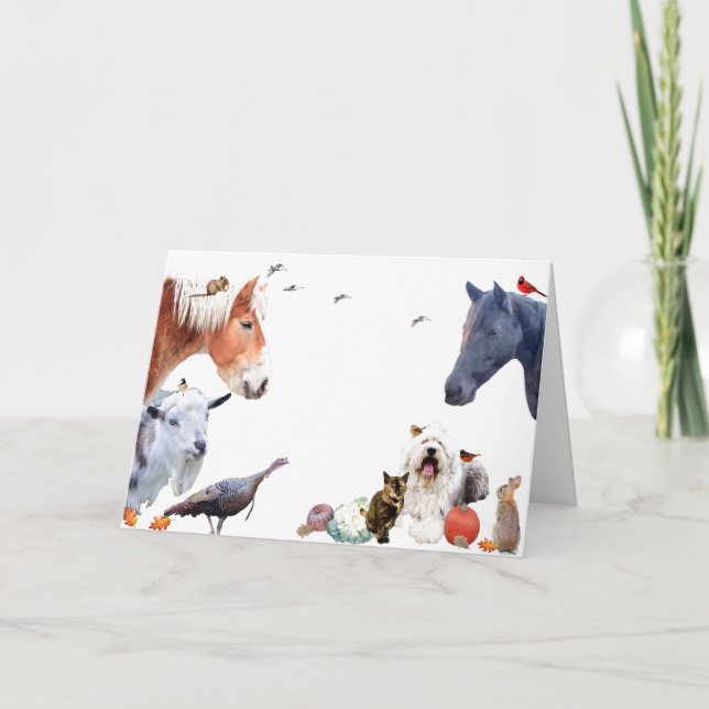 #7 Njut av mängden jord:Glad Thanksgiving Helgkort (Framsida)