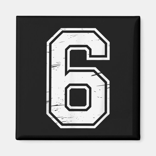 7 Nummer 67 Sex Sju Meme  Magnet (Framsidan)