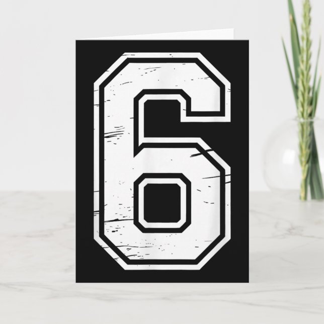 7 Nummer 67 Six Seven Meme  Kort (Framsida)