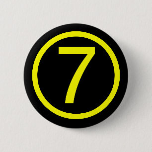 7 - nummer sju knapp