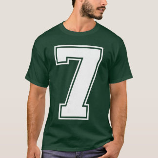 7 Nummer Sju Team Sport Grafik Varsity Matchande T Shirt