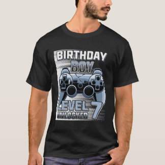 7 Olåst spelare 7 7:e Bday Son T Shirt