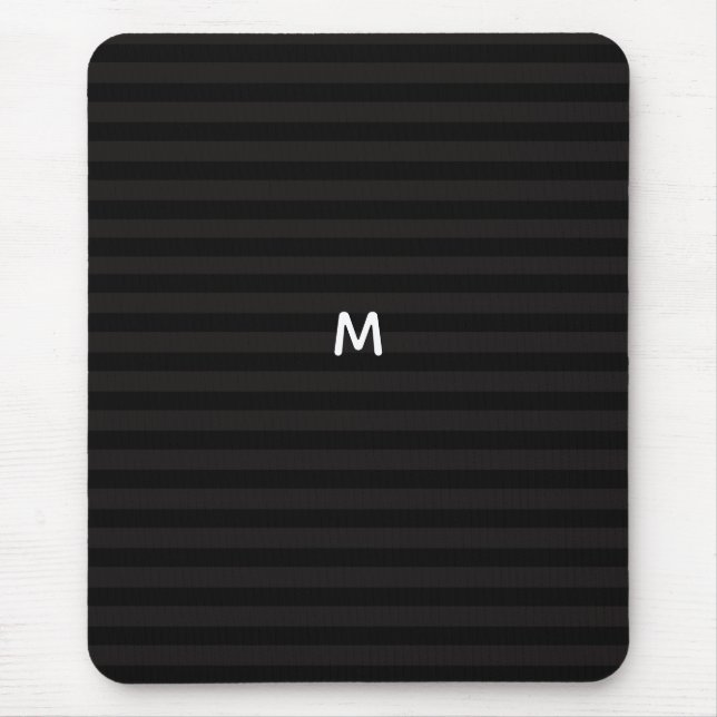 7 Option Black Rand Modern Monogram Musmatta (Framsidan)