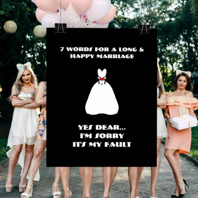 7 Ord För Ett Långt Och Lyckligt Äktenskap - Affis Poster (Skapare uppladdad)