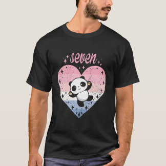 7 Panda 7:e B-dagen T Shirt