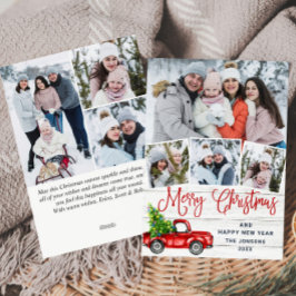 7 Photo God jul Red Farm Lastbil Julkort