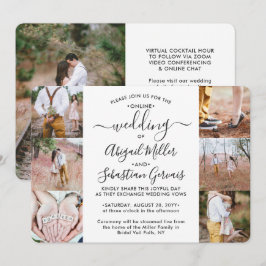 7 Photo Virtuellare Bröllop Livestream Online Cere Inbjudningar