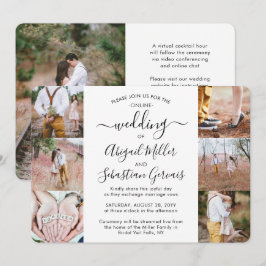 7 Photo Virtuellare Bröllop Livestream Online Cere Inbjudningar