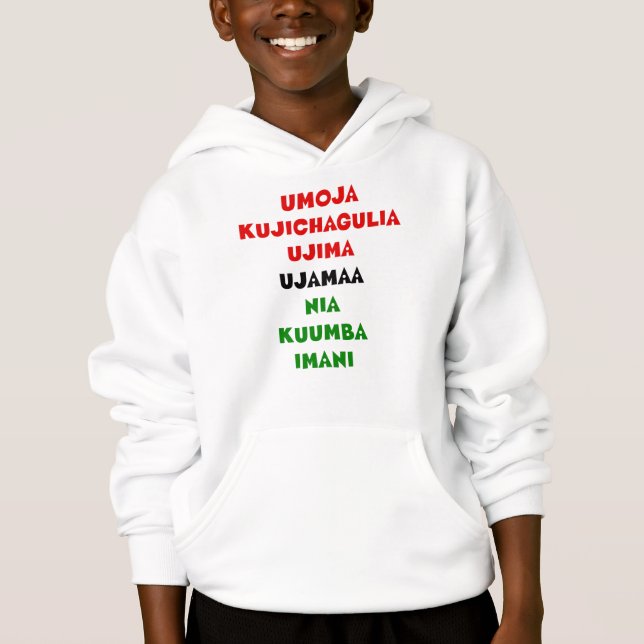 7 principer av Kwanzaa T-shirt (Framsida)