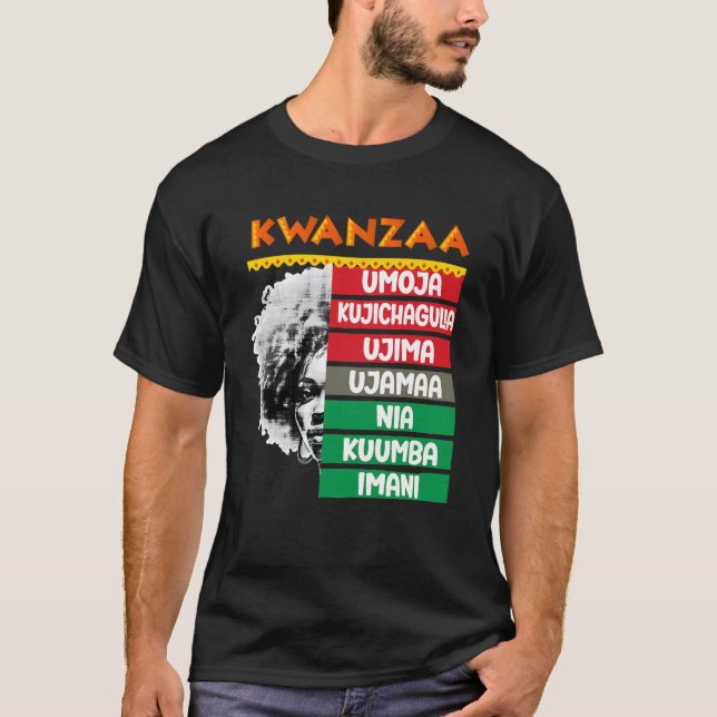 7 Principer för Kwanzaa4 T Shirt (Framsida)