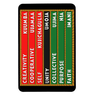 7 Principer för Kwanzaa Magnet