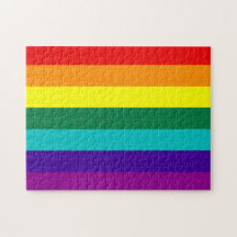 7 Rand Rainbow Gay pride Flagga Puzzle