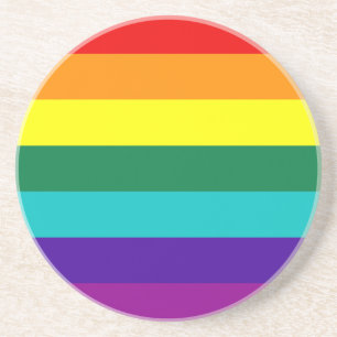 7 Rand Rainbow Gay pride Flagga Underlägg