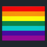 7 Rand Rainbow Pride Fototryck<br><div class="desc">7 Rand Regnbågsystemets Flagga
 
Version med shock rosa rand har tagits bort på grund av att det inte finns någon hett-rosa (1978-1979).</div>
