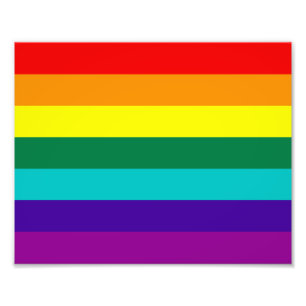 7 Rand Rainbow Pride Fototryck
