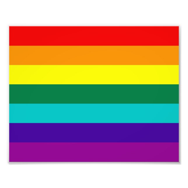 7 Rand Rainbow Pride Fototryck (Framsidan)
