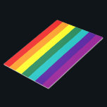 7 Rand Regnbåge Gay pride Flagga Anteckningsblock<br><div class="desc">7 Ränder Rainbow Gay pride Flagga Anteckningsblock Version med shock rosa rand borttaget på grund av att hett-rosa-väv inte finns tillgängligt (1978-1979).</div>