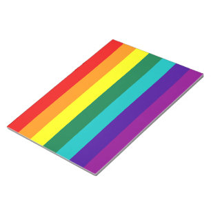 7 Rand Regnbåge Gay pride Flagga Anteckningsblock