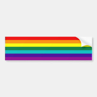 7 Rand Regnbåge Gay pride Flagga Bumper Sticker Bildekal
