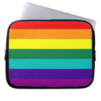7 Rand Regnbåge Gay pride Flagga Laptop sleeve