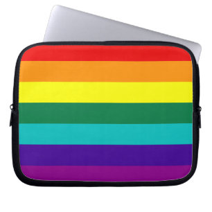 7 Rand Regnbåge Gay pride Flagga Laptop sleeve