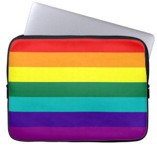 7 Rand Regnbåge Gay pride Flagga Laptop sleeve