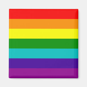 7 Rand Regnbåge Gay pride Flagga Magnet