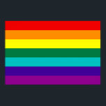 7 Rand Regnbåge Gay pride Flagga Poster<br><div class="desc">7 Ränder Rainbow Gay pride Flagga Poster Version med shock rosa rand borttaget på grund av att hett-rosa-väv inte finns tillgängligt (1978-1979).</div>