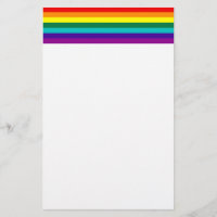 7 Rand Regnbåge Gay pride Flagga Stationeri