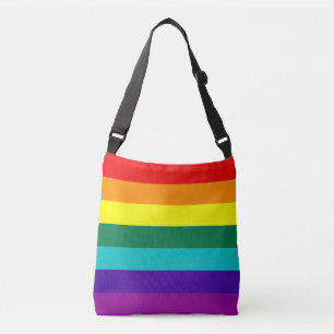 7 Rand Regnbåge Pride Flagga Axelväska